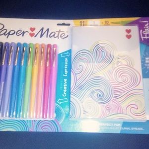 Flair Pens and Journal Set